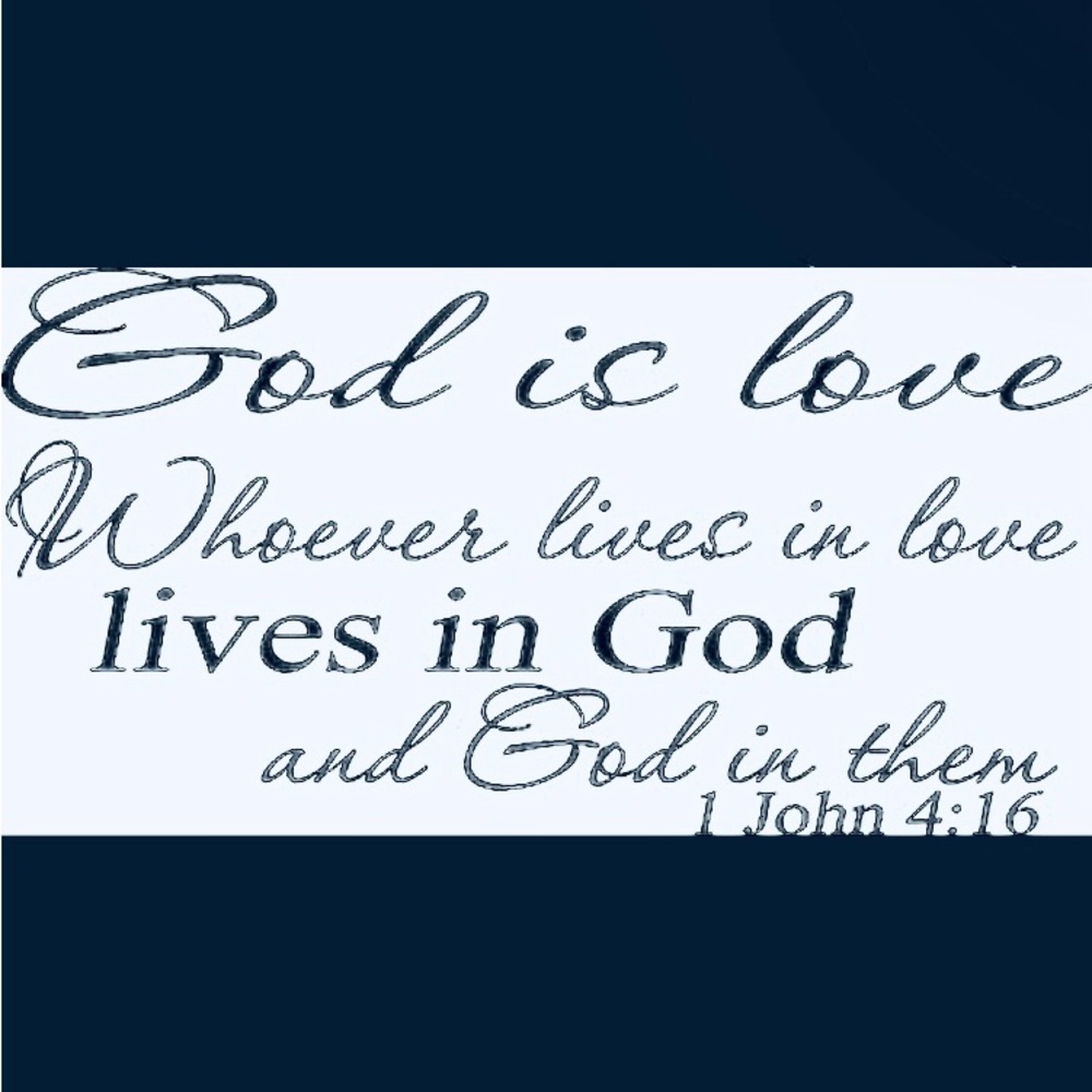 ❤️ God is love. Whoever lives in love lives in God and God in them.  1 John 4:16
